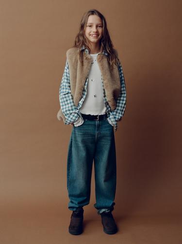 Zara LITRITEGA SOONIKKOES T-SÄRK - Valge