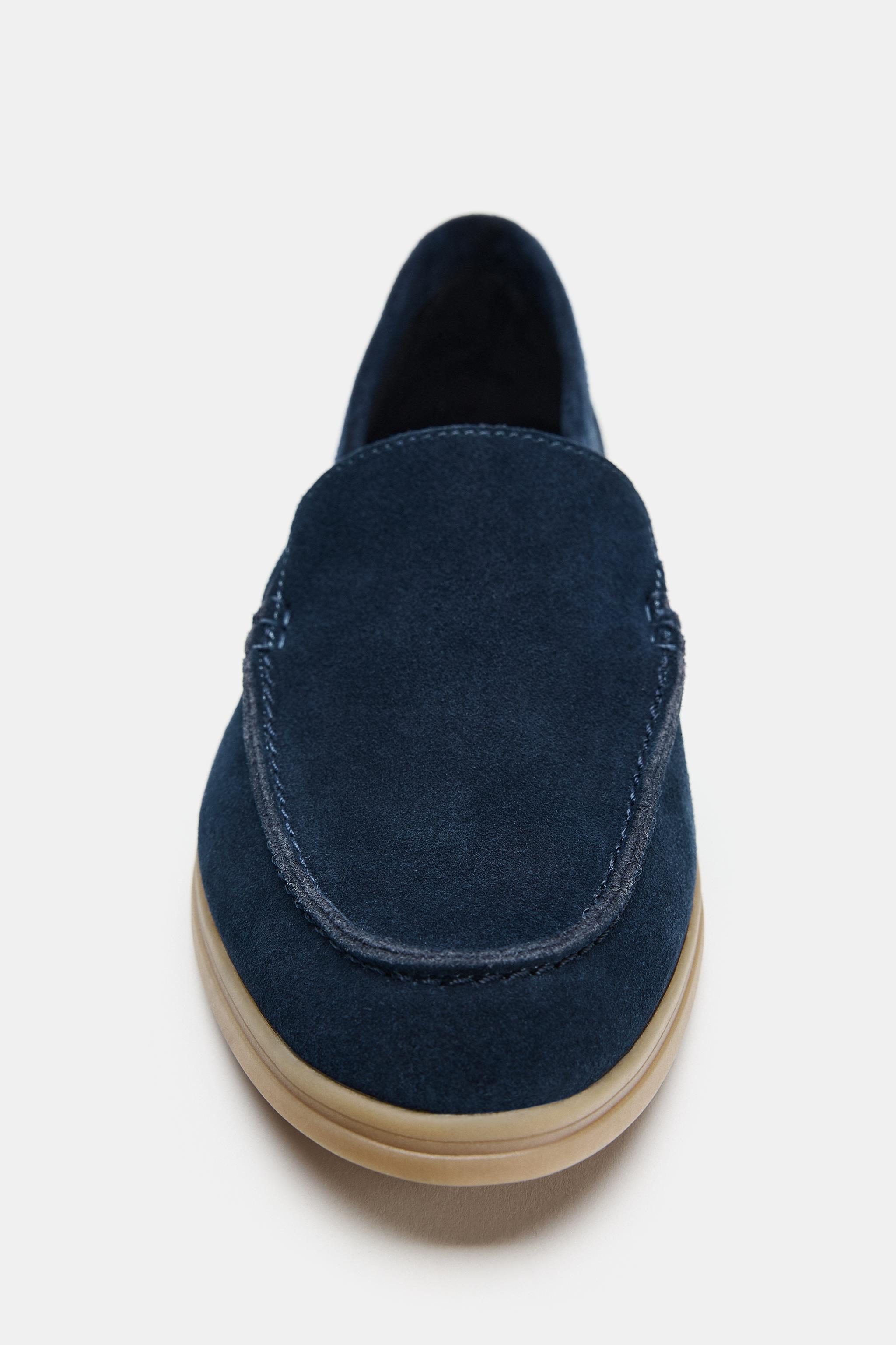 SUEDE FLAT LOAFERS