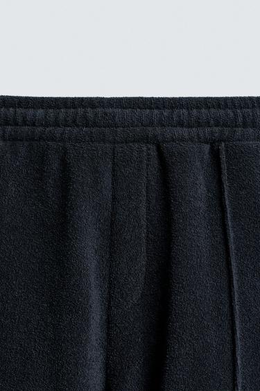 CONTRAST TOWELLING BERMUDA SHORTS - Navy blue by Zara - Image 7