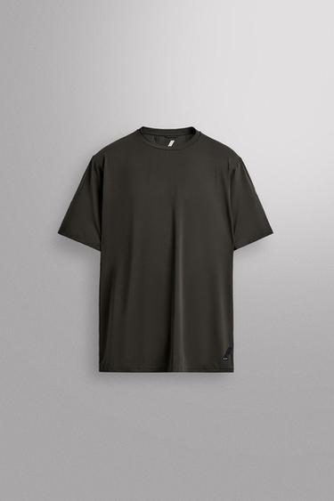 TEXTURED TRAINING T-SHIRT - Grey green by Zara - Image 6