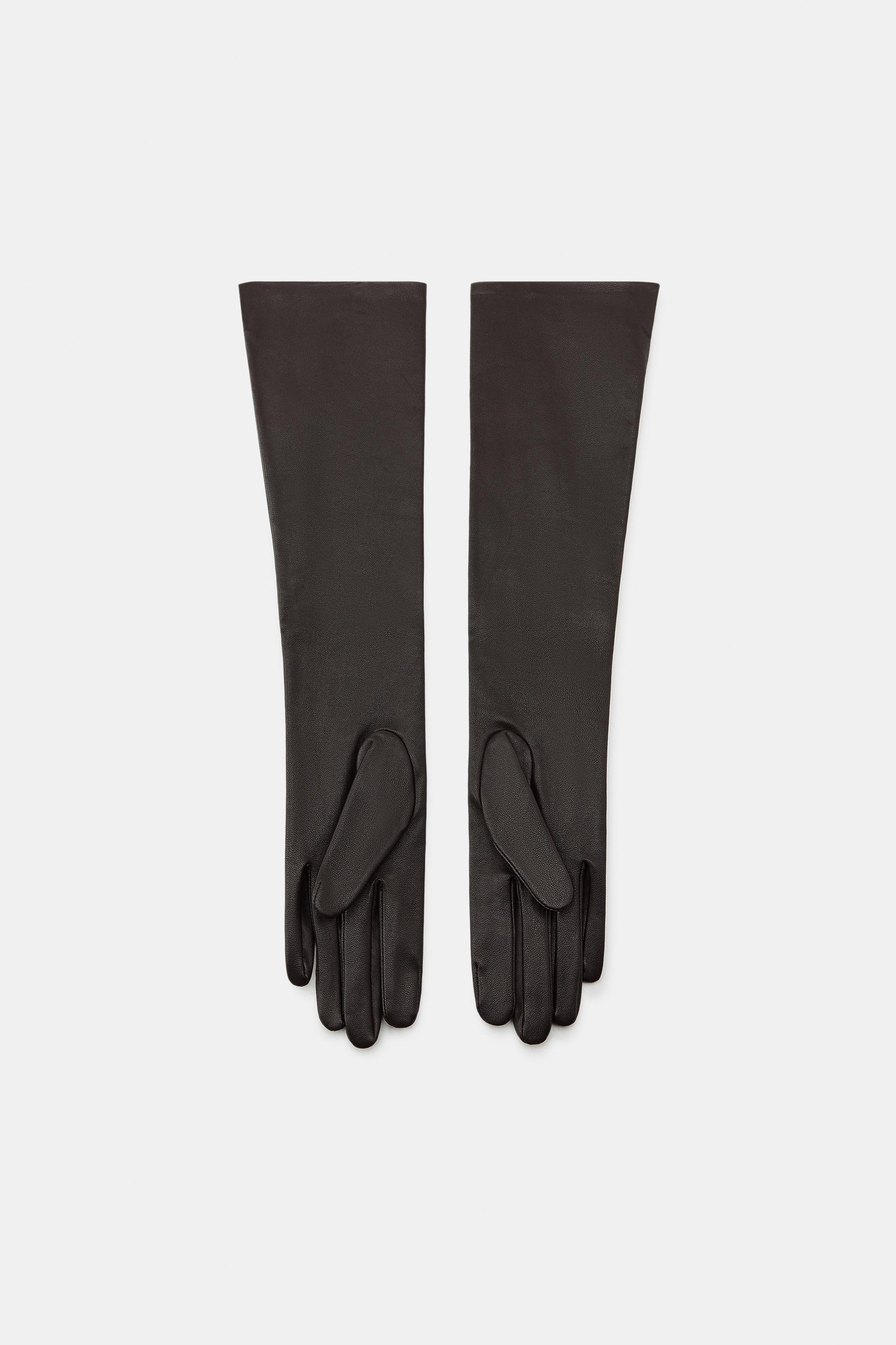 100% LEATHER LONG GLOVES
