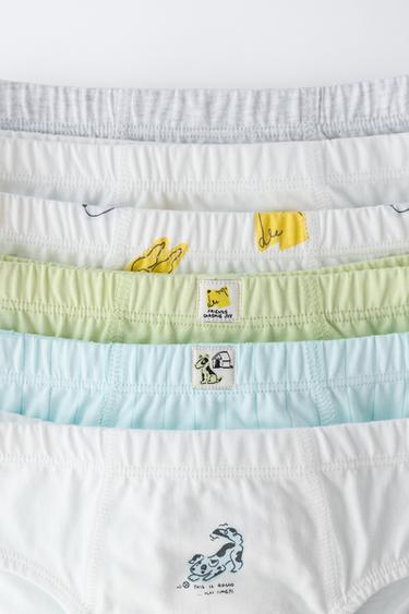 1 1/2-6 YEARS/ SIX-PACK OF PUPPY BRIEFS - Multicoloured by Zara - Image 1