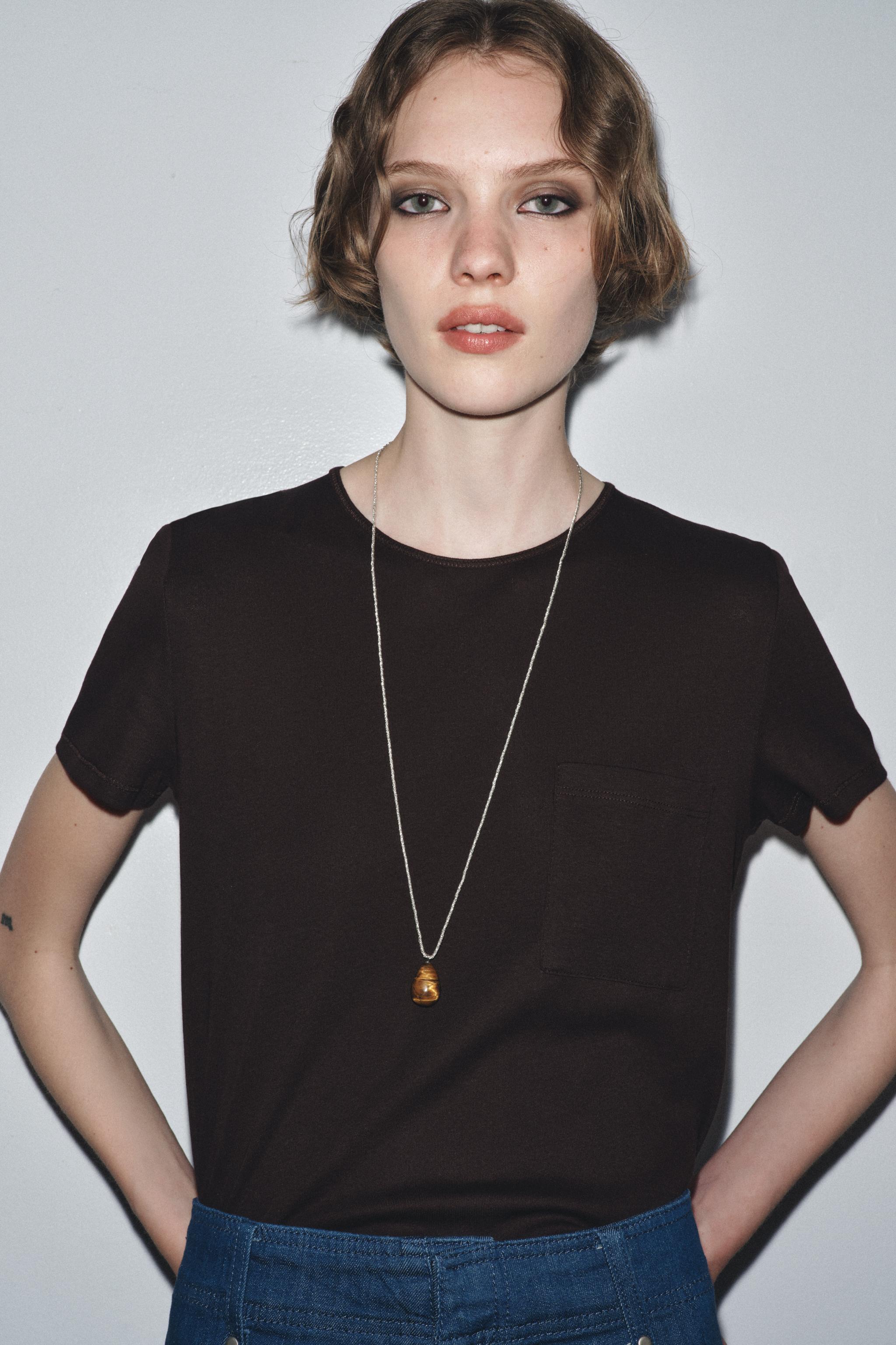 MERCERIZED COTTON T-SHIRT