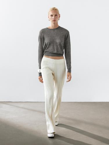 Zara 100% cashmere fine knit sweater - Anthracite grey - Image 0