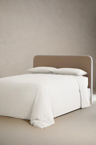 DRAP PLAT PERCALE DE COTON (300 FILS) - Blanc de Zara - Image 1