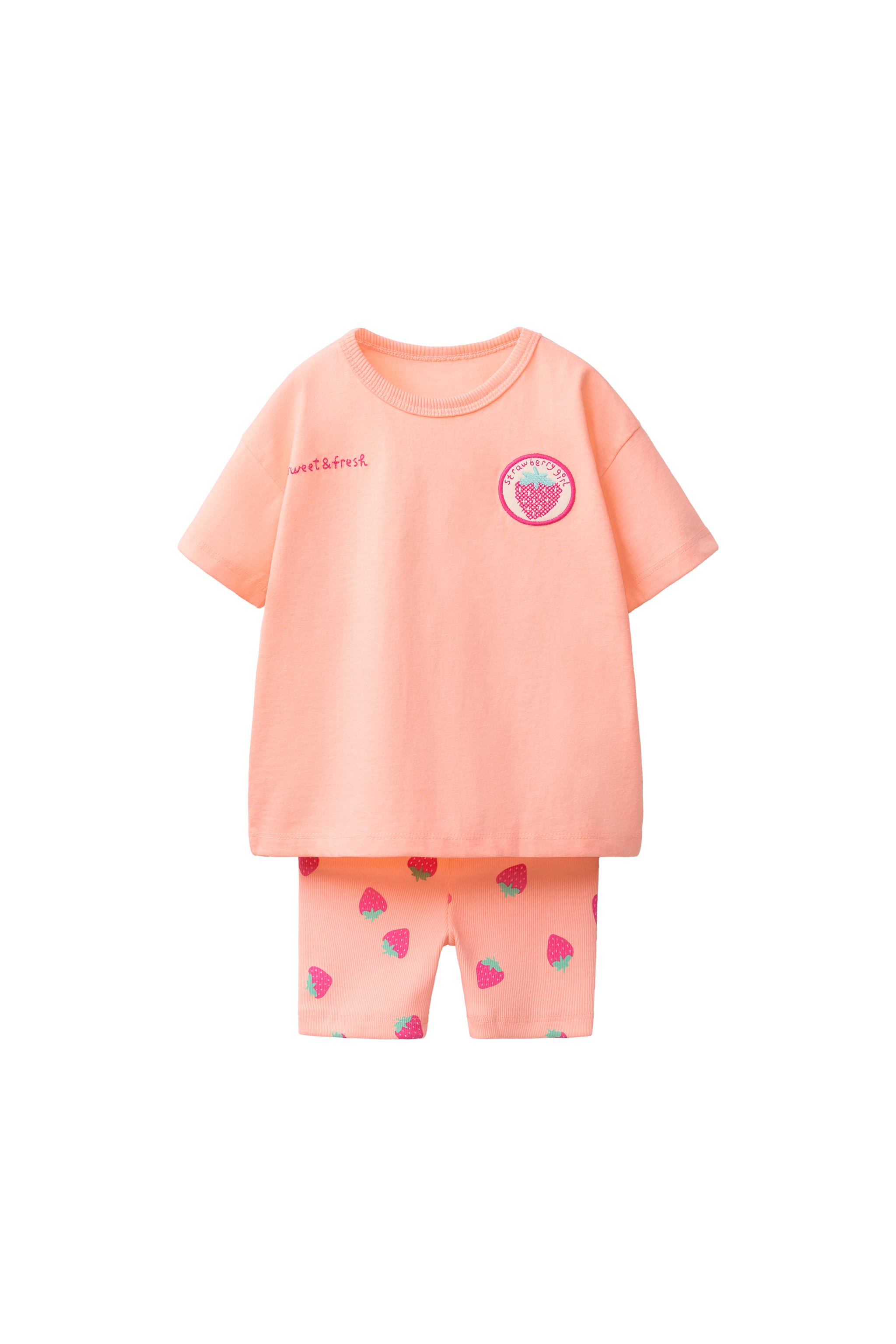 DOLCE＆GABBANA マヨリカ　Tシャツ レギンス　セットアップ　ピンク 花柄Tシャツ＆サイクリングレギンスセット - オフホワイト | ZARA