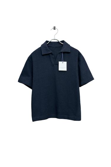 STORIESZ - OHLAPNA POLO MAJICA S TEKSTURO - Modra od Zare