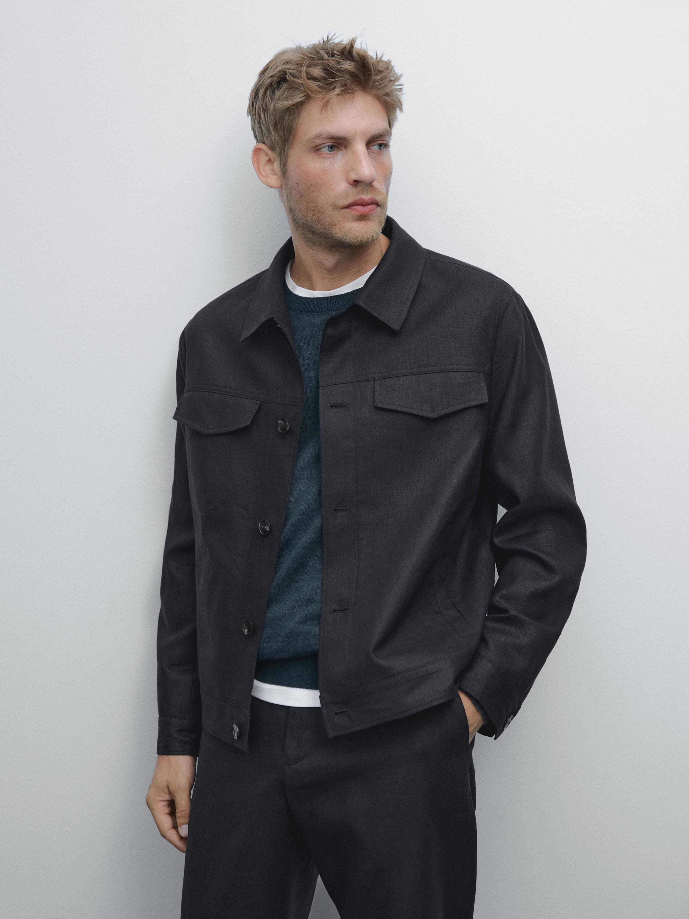 Blouson total look 100 % lin