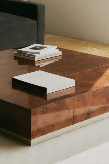 ROOT WOOD COFFEE TABLE - كاكي الخاص بـ Zara
