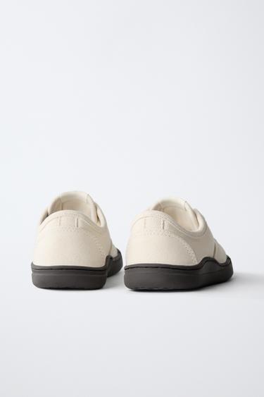 TENNIS EN COTON SKATE - Blanc de Zara - Image 5