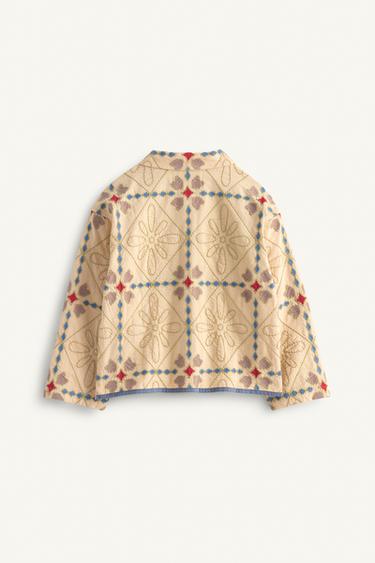 LIMITED EDITION EMBROIDERED PUFFER JACKET - Beige by Zara - Image 5