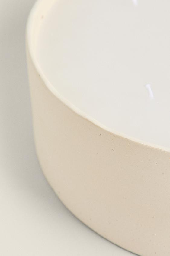 BOUGIE DÉCORATIVE CÉRAMIQUE - Blanc de Zara - Image 2