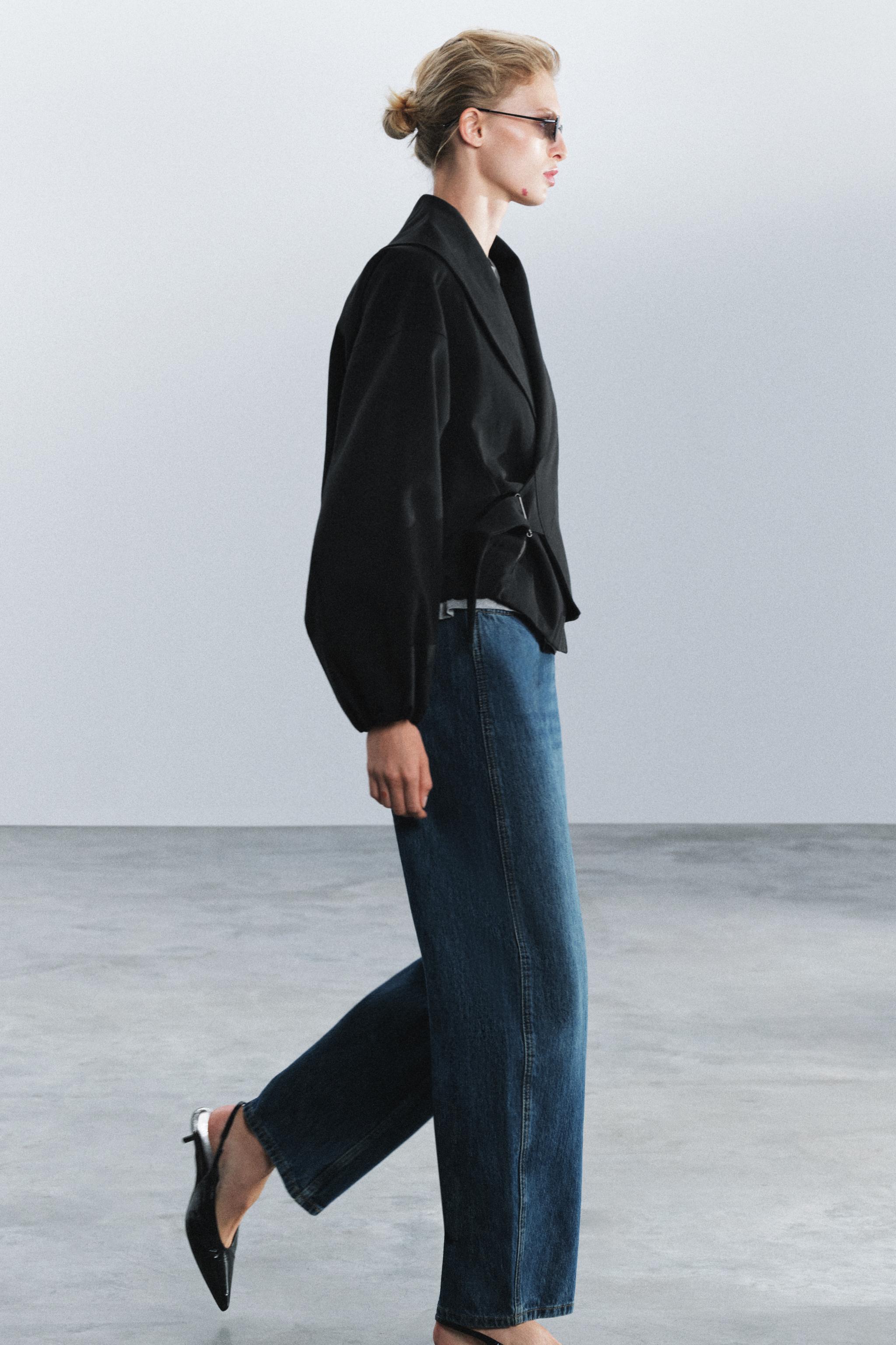 ZW COLLECTION BUCKLE CROPPED JACKET