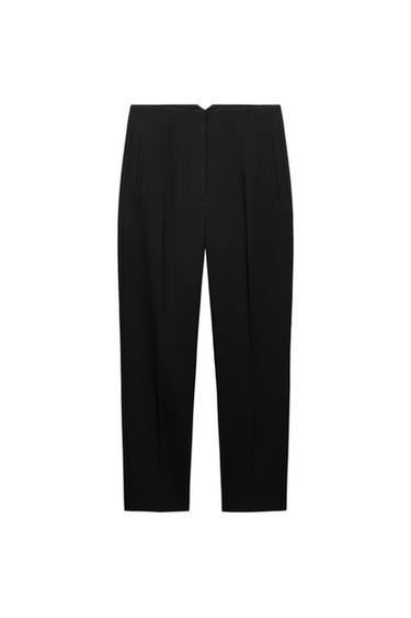 Zara HIGH-WAISTED PANTS - Black