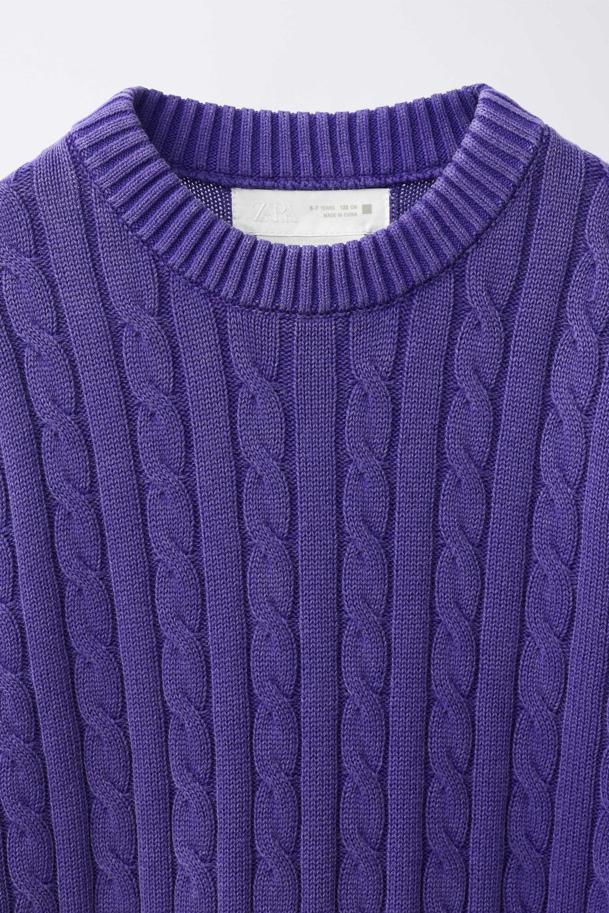 PULL EN MAILLE À TORSADES FRUIT OF THE LOOM™