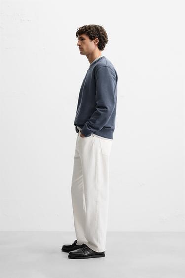 FADED SLOGAN SWEATSHIRT - Blue by Zara - Image 3