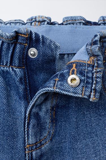 HEART POCKET PAPERBAG JEANS - Blue by Zara - Image 2