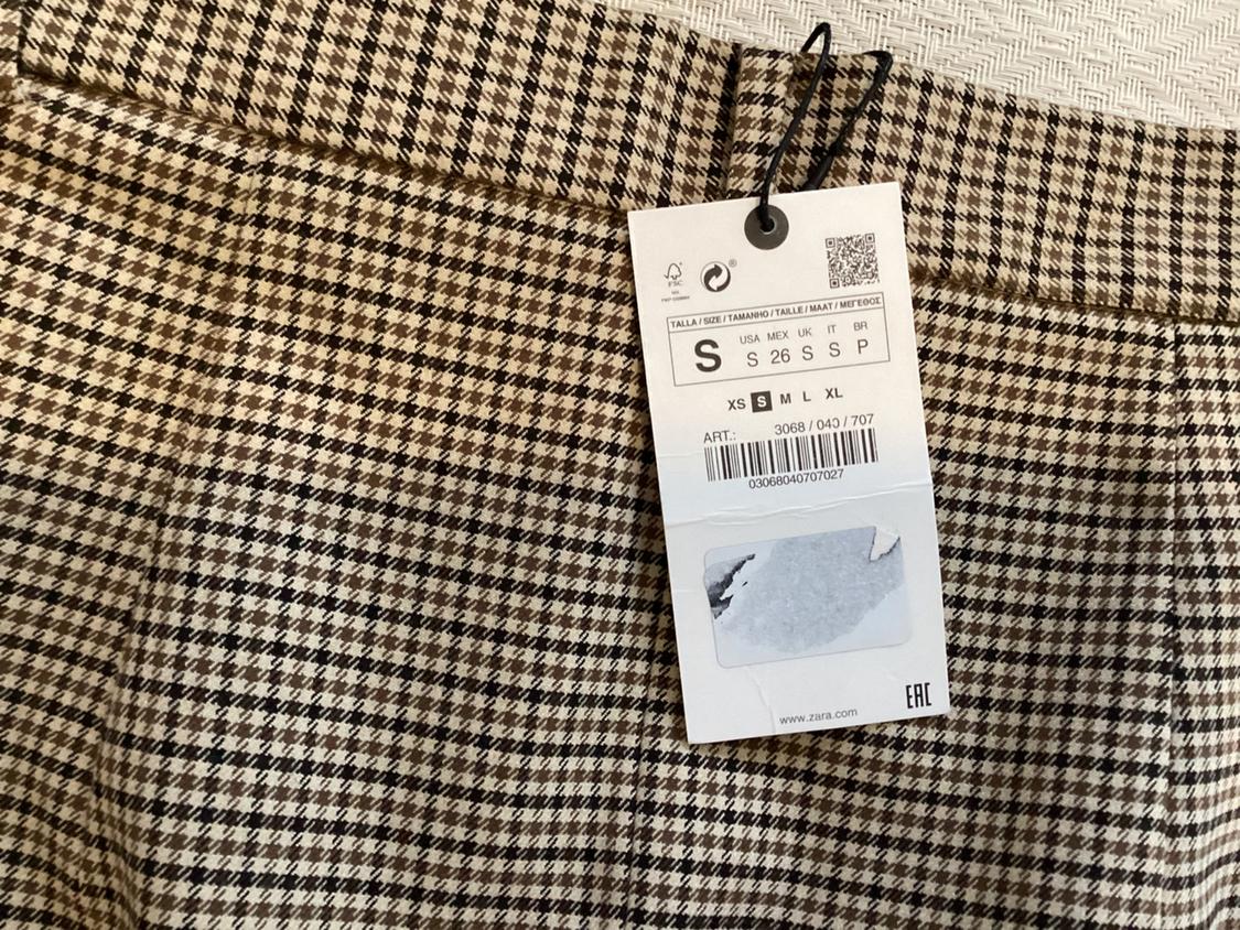 PLAID PENCIL SKIRT - Image 3