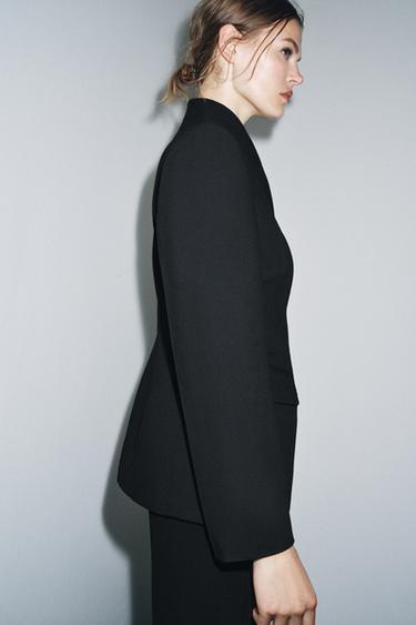 GETAILLEERDE BLAZER ZW COLLECTIE - Zwart van Zara