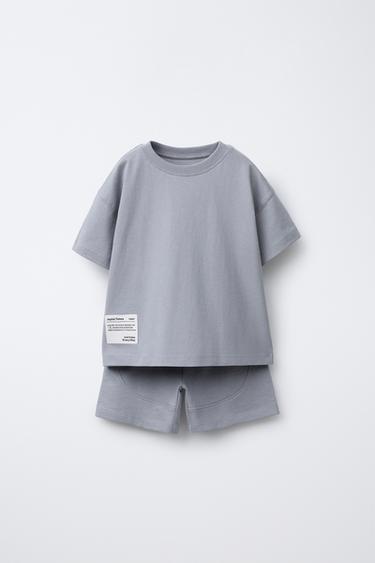 CONJUNTO JOGGING ETIQUETA - Gris claro de Zara