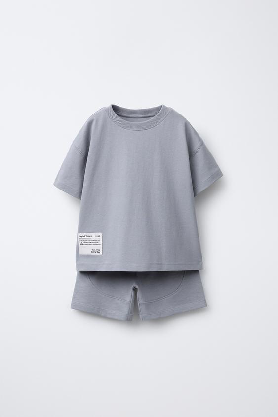 ENSEMBLE DE JOGGING ÉTIQUETTE - Gris clair de Zara - Image 0