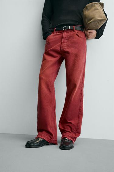 JEAN FLARE FIT - Rouge de Zara - Image 4