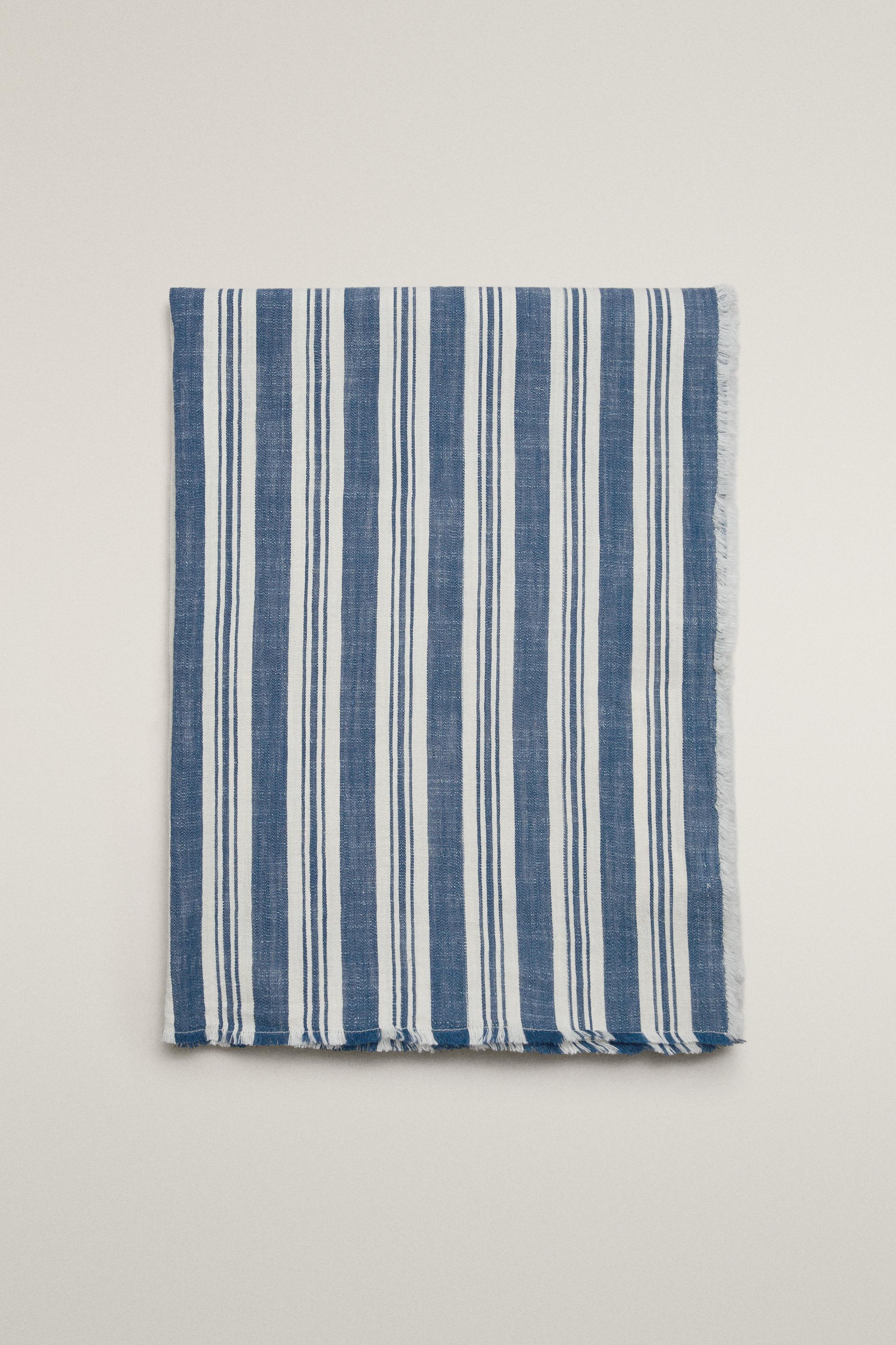 COUVERTURE COTON RAYURES