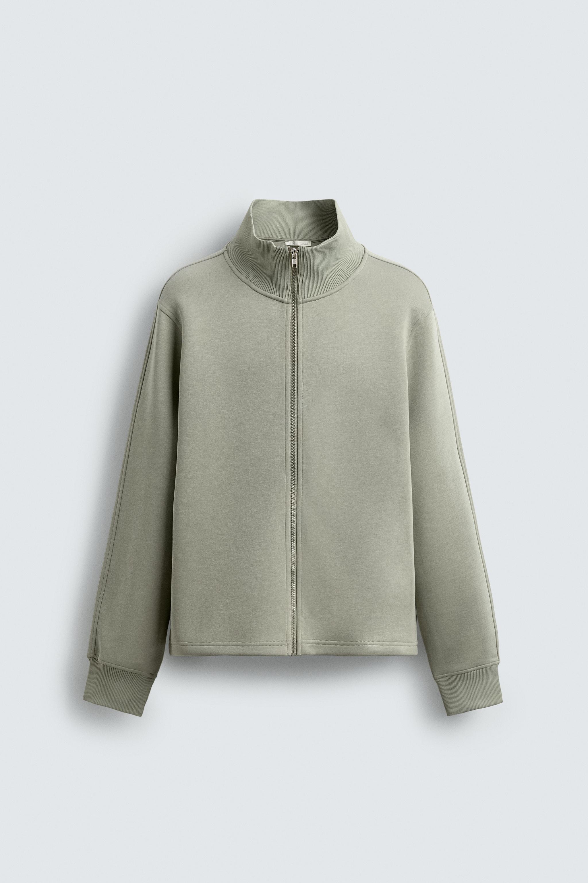 INTERLOCK ZIP SWEATSHIRT - Mint | ZARA United States