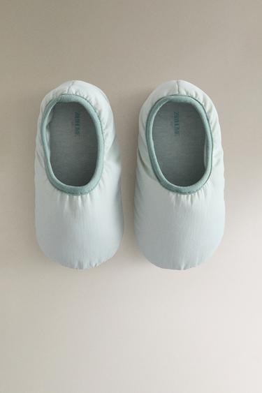 CHILDREN'S FABRIC SLIPPERS - Blue by Zara - Image 4