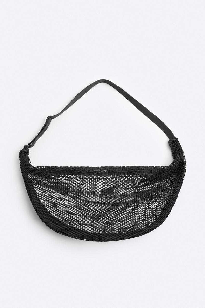 mesh crossbody bag