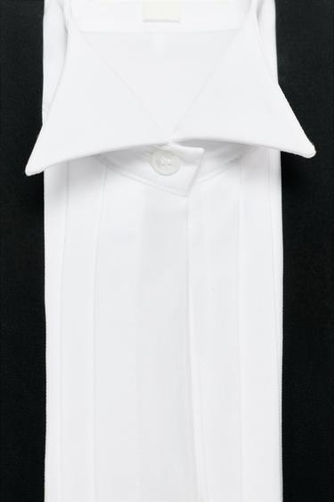 CHEMISE OVERSIZE CRAVATE ZW COLLECTION LIMITED EDITION - Blanc de Zara - Image 8