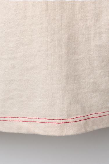 HELLO KITTY © SANRIO EMBROIDERED T-SHIRT - Light salmon-pink by Zara - Image 3