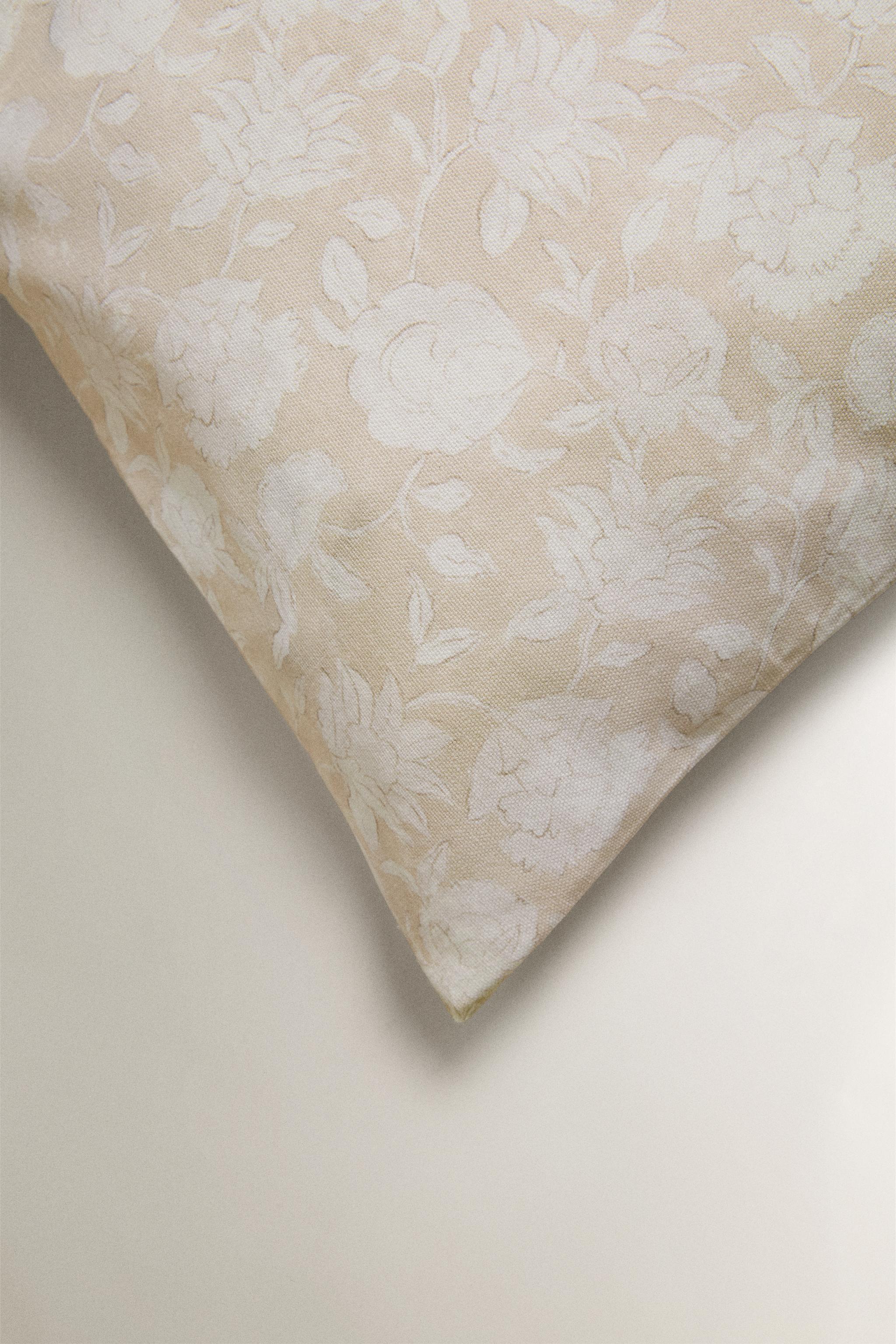 HOUSSE DE COUSSIN FLEURS