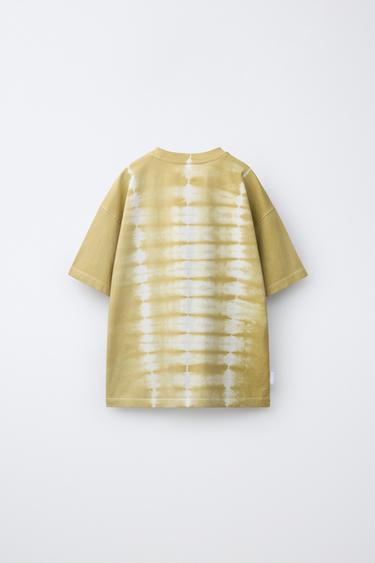 TIE-DYE T-SHIRT - Mid-green by Zara - Image 1
