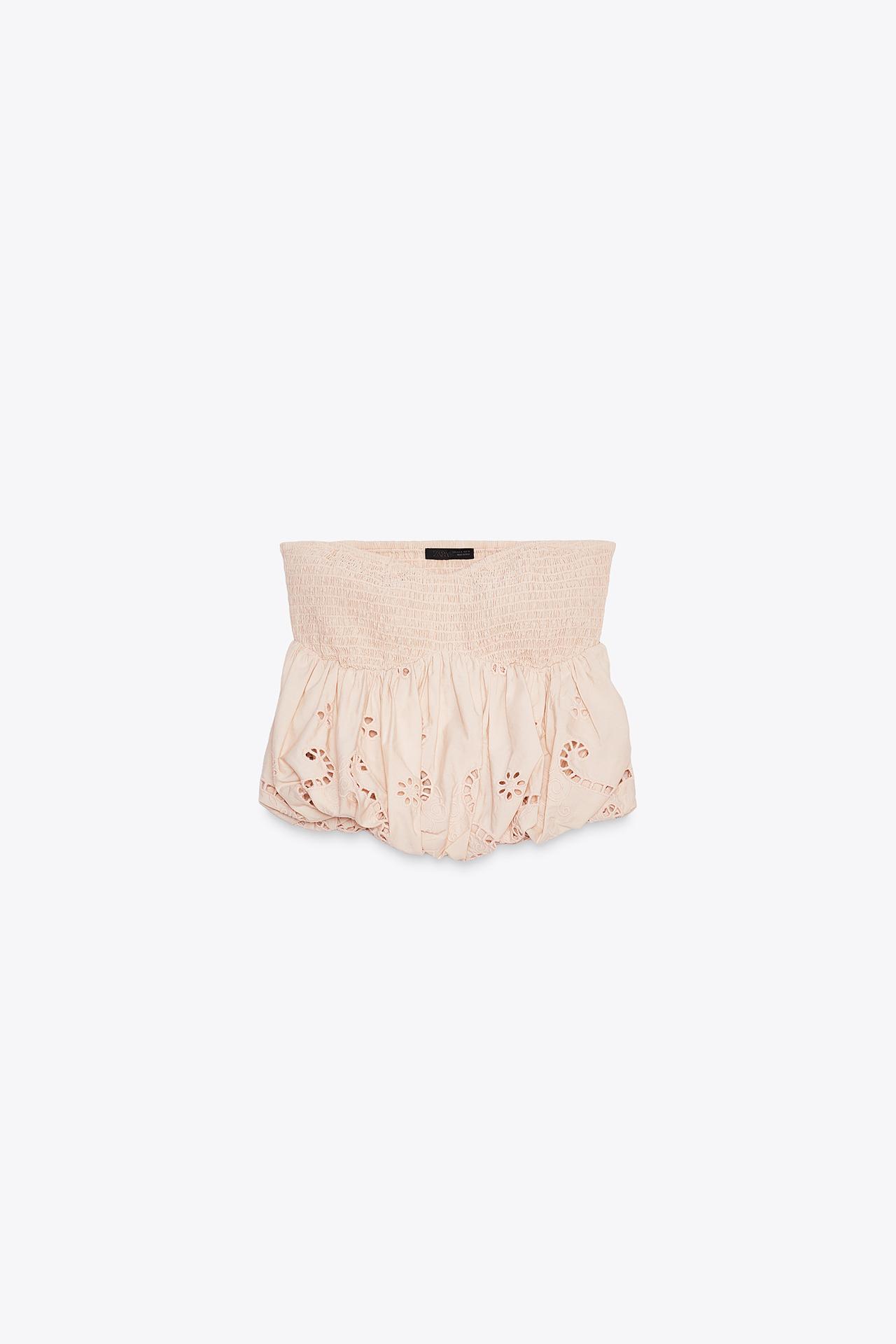 EMBROIDERED BALLOON TOP