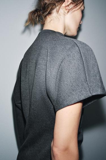ASYMMETRIC LONG DRESS - Anthracite grey by Zara - Image 5