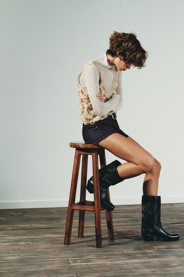 FLORAL LACE TOP - Beige by Zara - Image 3