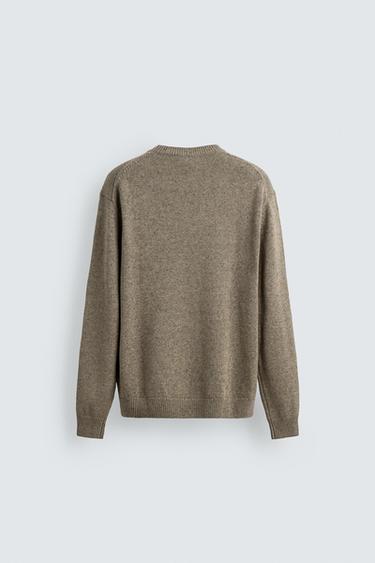 COTTON - LINEN JUMPER - Mid-camel by Zara - Image 6