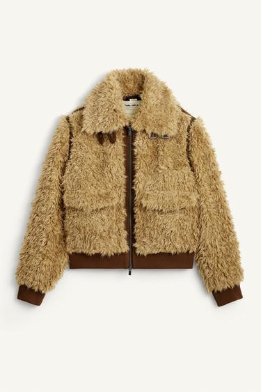 SHRLNG JKTC - Camel-médio da Zara