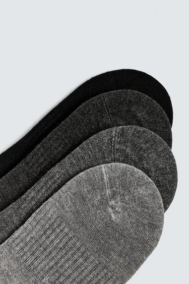 PACK OF 4 NO-SHOW SOCKS - various by Zara - Image 1