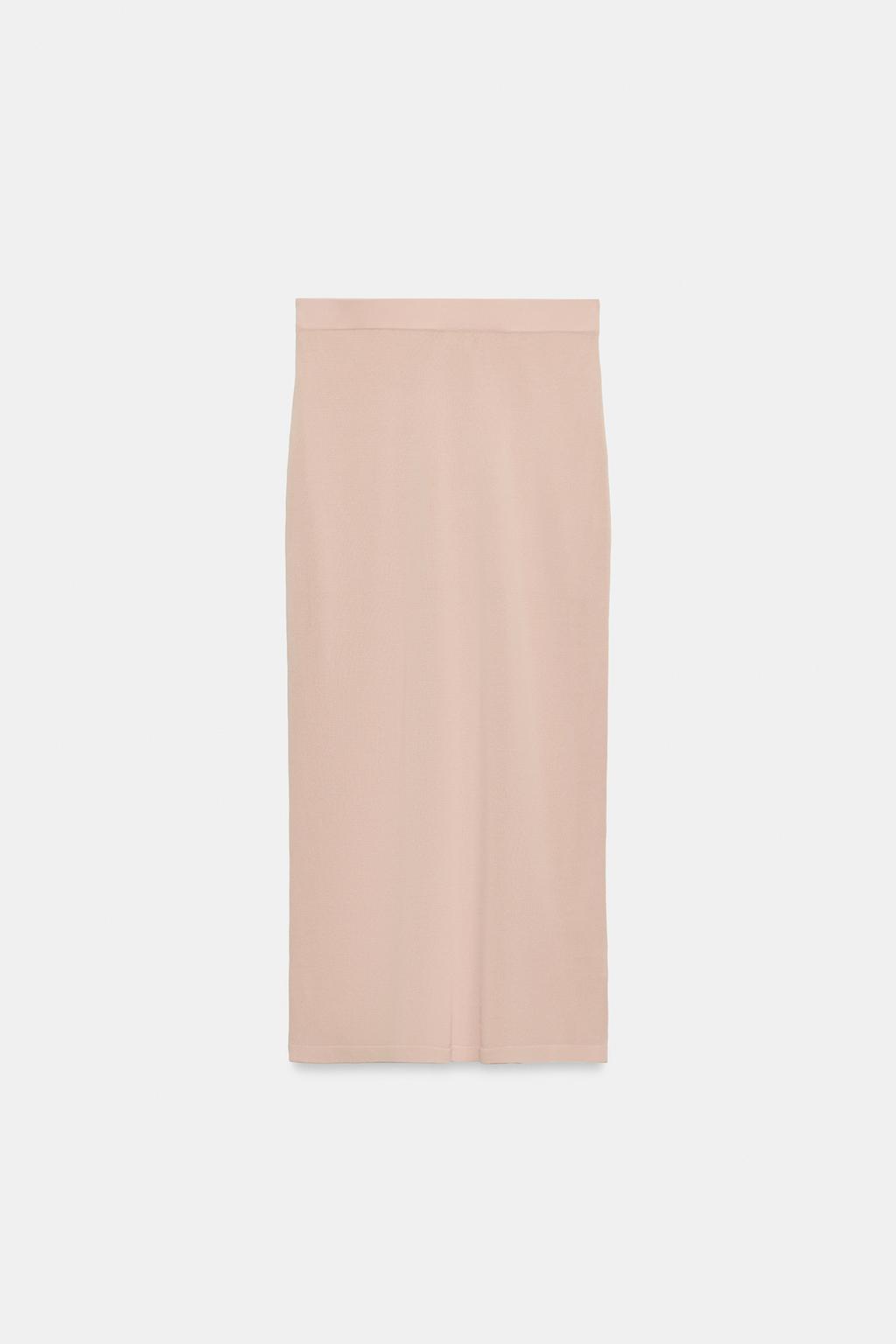 KNIT MIDI SKIRT
