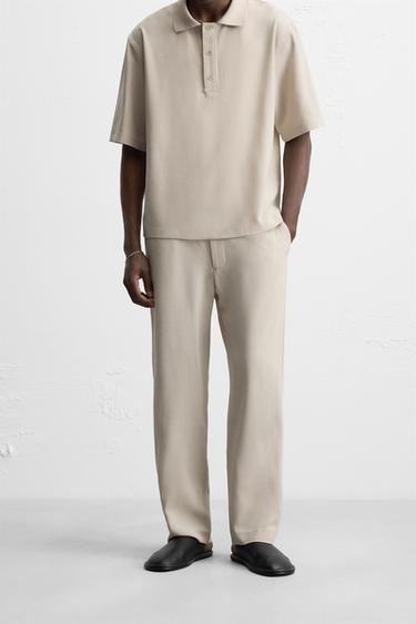 PANTALON STRAIGHT FIT - Vison de Zara - Image 1
