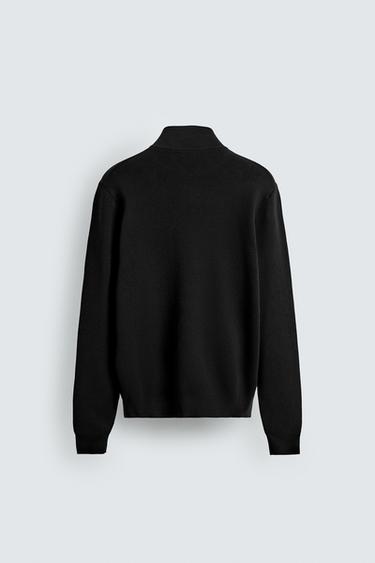 ZIP-UP KNIT CARDIGAN - Black by Zara - Image 7