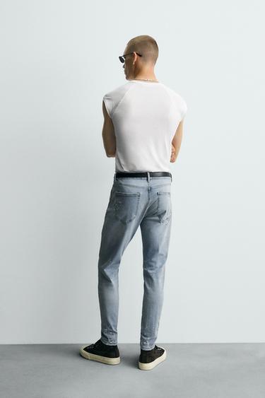 JEAN SKINNY FIT DÉCHIRÉ - Bleu clair de Zara - Image 2