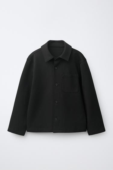 PLAIN OVERSHIRT - Black by Zara - Image 0