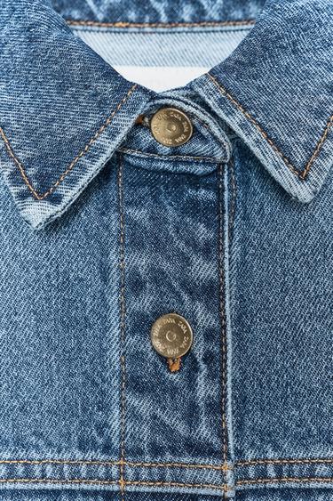 Zara Z1975 DENIM JACKET - Mid-blue