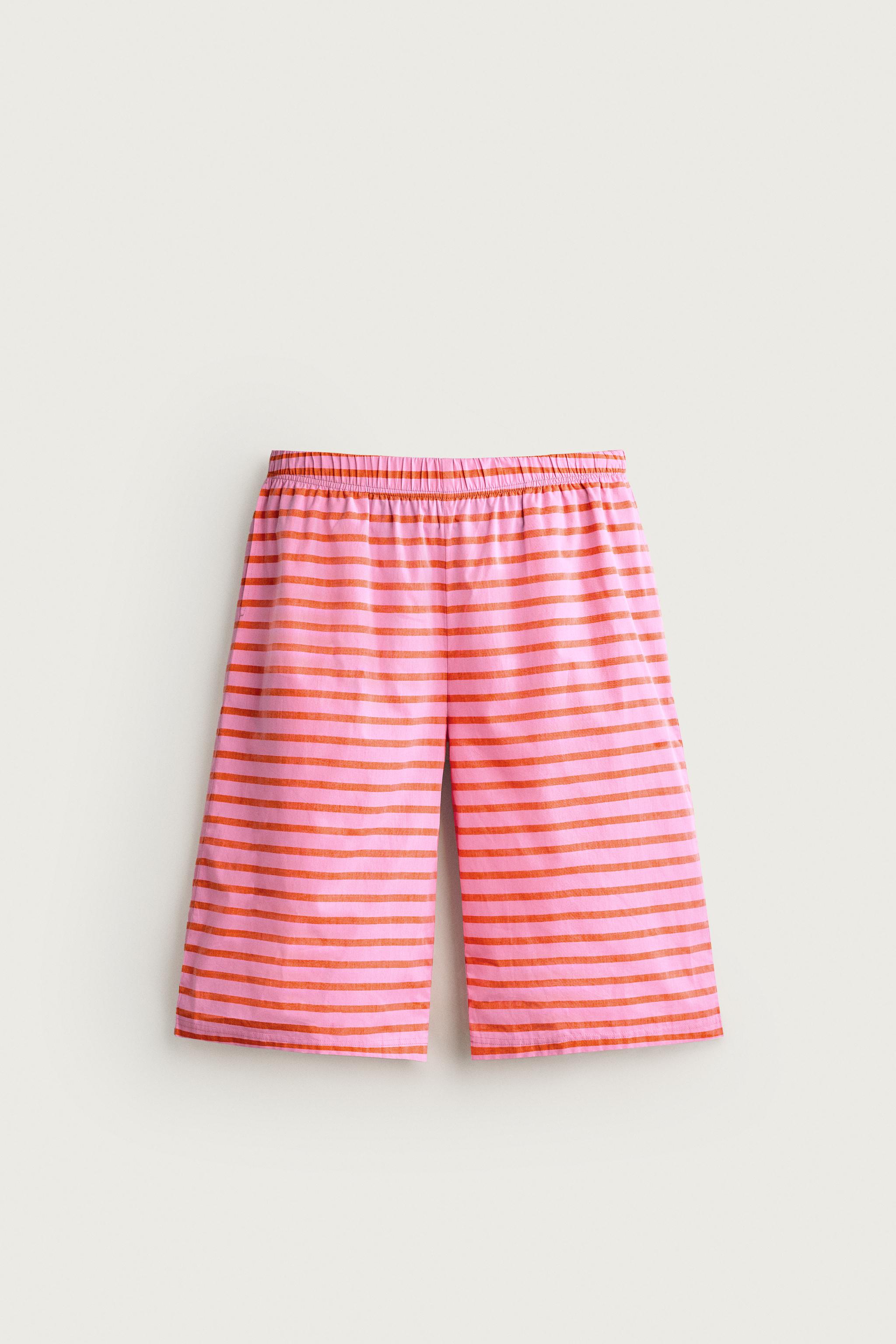 SHORT EN JACQUARD À RAYURES 0FR. PARIS X ZARA