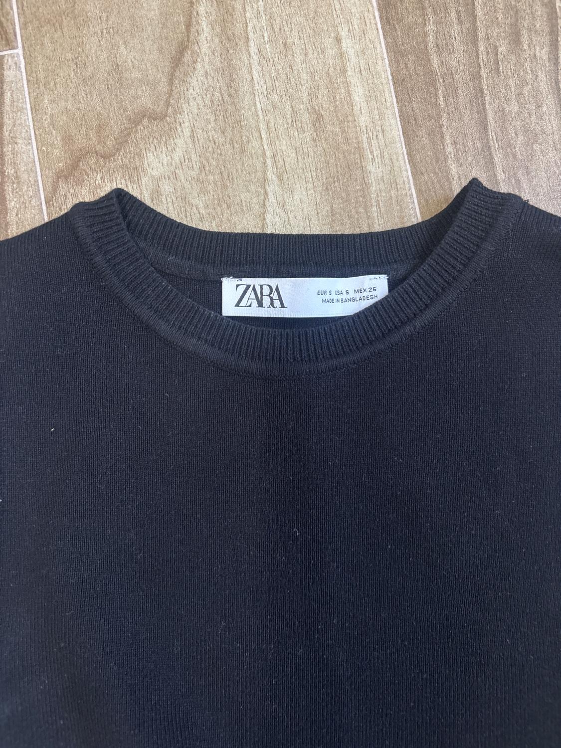 BASIC CROPPED KNIT TOP - Image 3