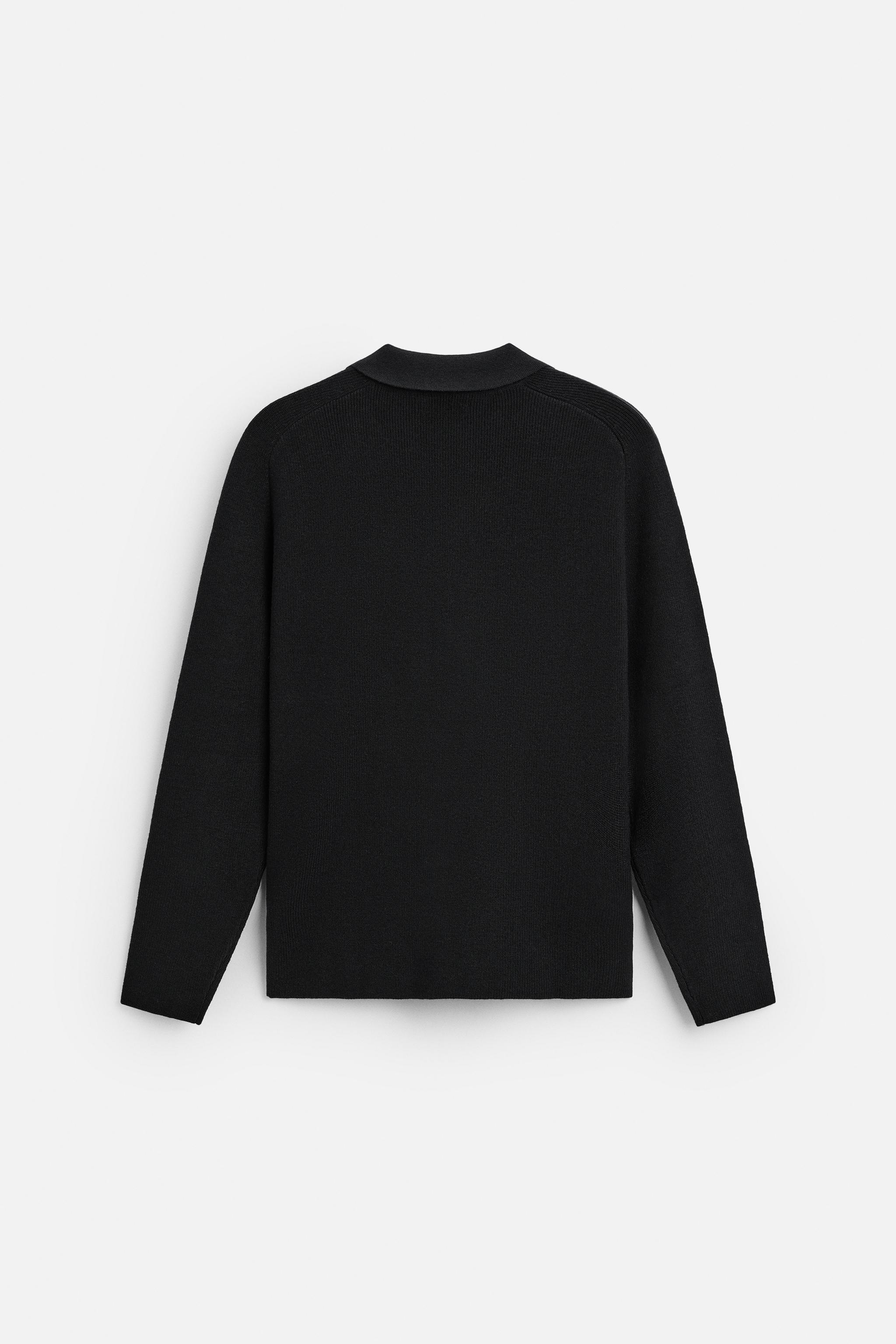 WOOL BLEND CARDIGAN - Black | ZARA United States