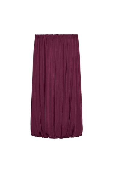 FALD AMIDI ABULLONADA - Burdeos de Zara
